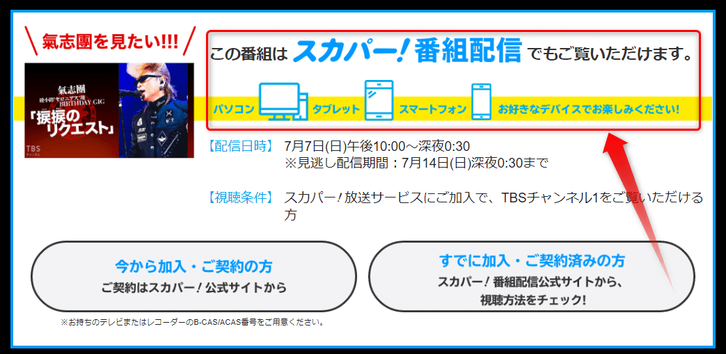 氣志團 綾小路セロニアス翔 BIRTHDAY GIG「捩捩のリクエスト」放送・配信情報