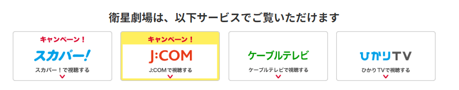 衛星劇場の視聴方法