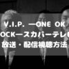 V.I.P. ―ONE OK ROCK―スカパーテレビ放送・配信視聴方法