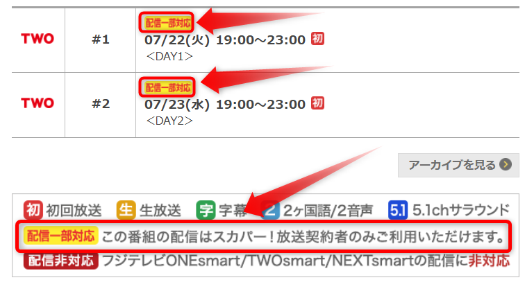 ARABAKI ROCK FEST.25はフジテレビTWOで放送・配信（スカパー番組配信でスマホ視聴可能）