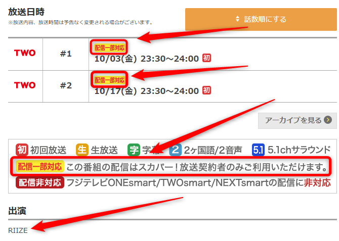 #ライバケ -RIIZE VACATION-はフジテレビTWOで放送・配信（スカパー番組配信でスマホ視聴可能）